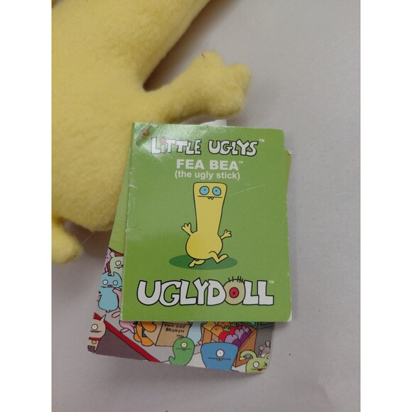 Uglydoll Little Uglys Fea Bea Ugly Stick 8” Plush 2002 NWT - Picture 3 of 7